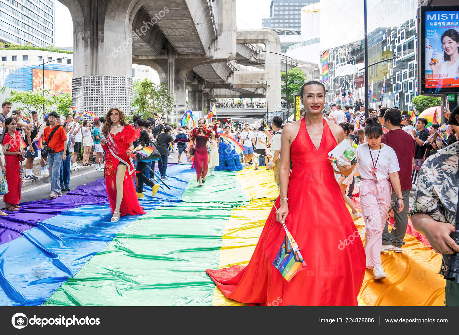 Bangkok Thailand Jun 2024 Bangkok Pride Festival 2024 Short Action