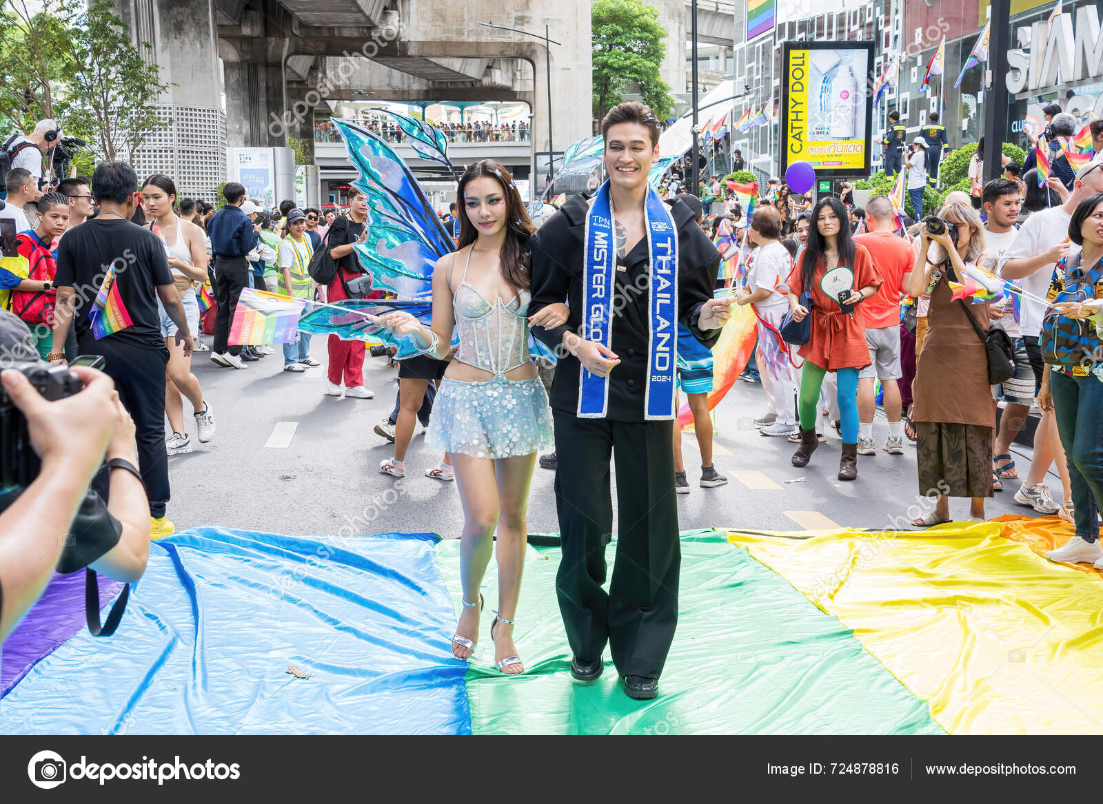 Bangkok Thailand Jun 2024 Bangkok Pride Festival 2024 Short Action