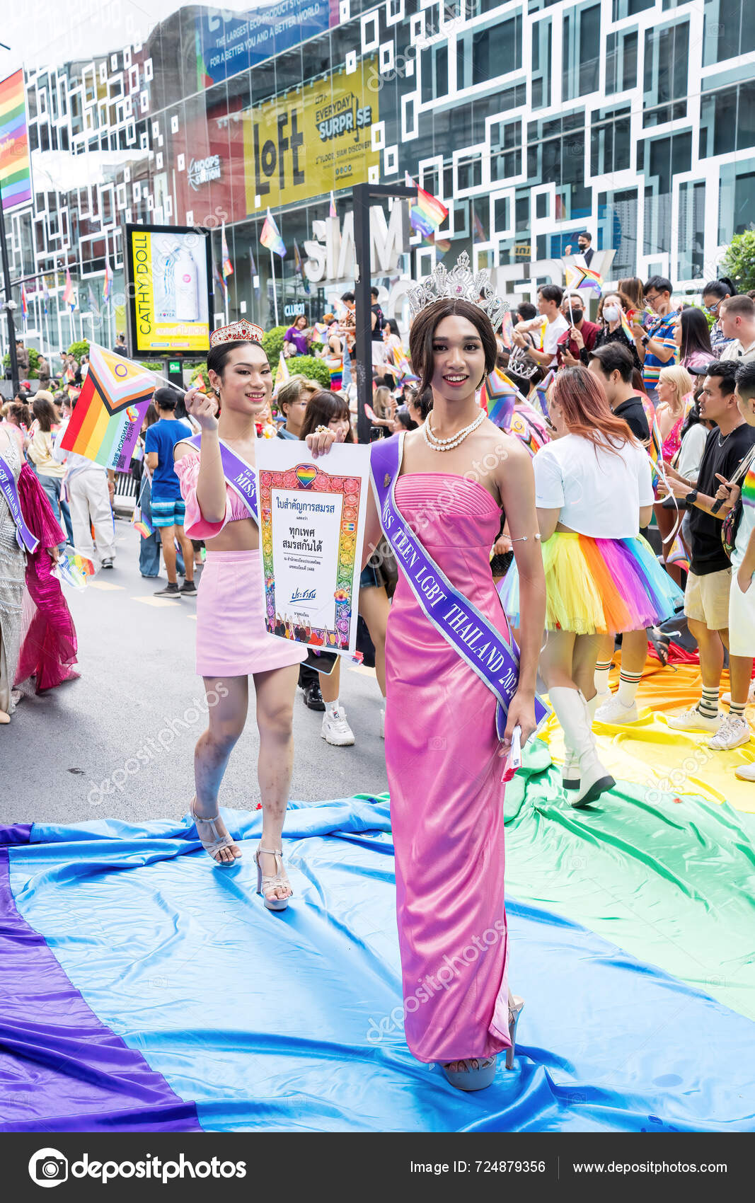 Bangkok Thailanda Jun 2024 Bangkok Pride Festival 2024 Scurta Acțiune