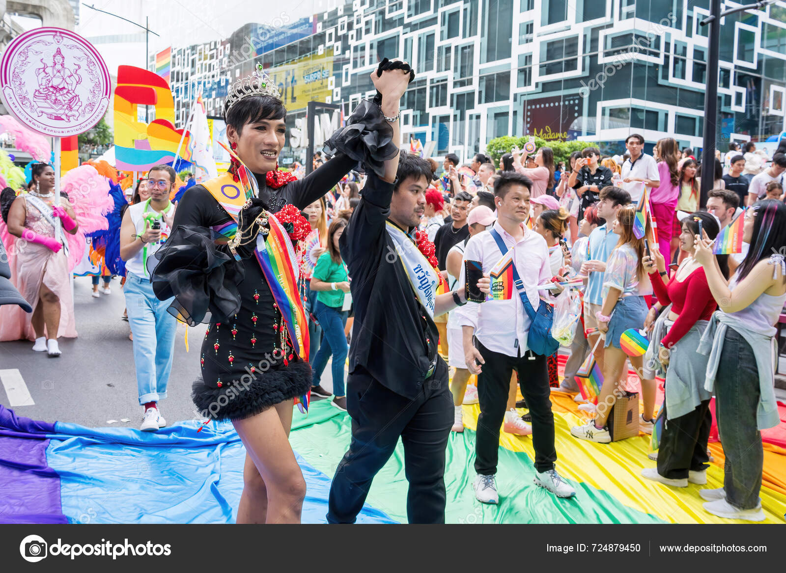 Bangkok Tailândia Jun 2024 Bangkok Pride Festival 2024 Curta Ação