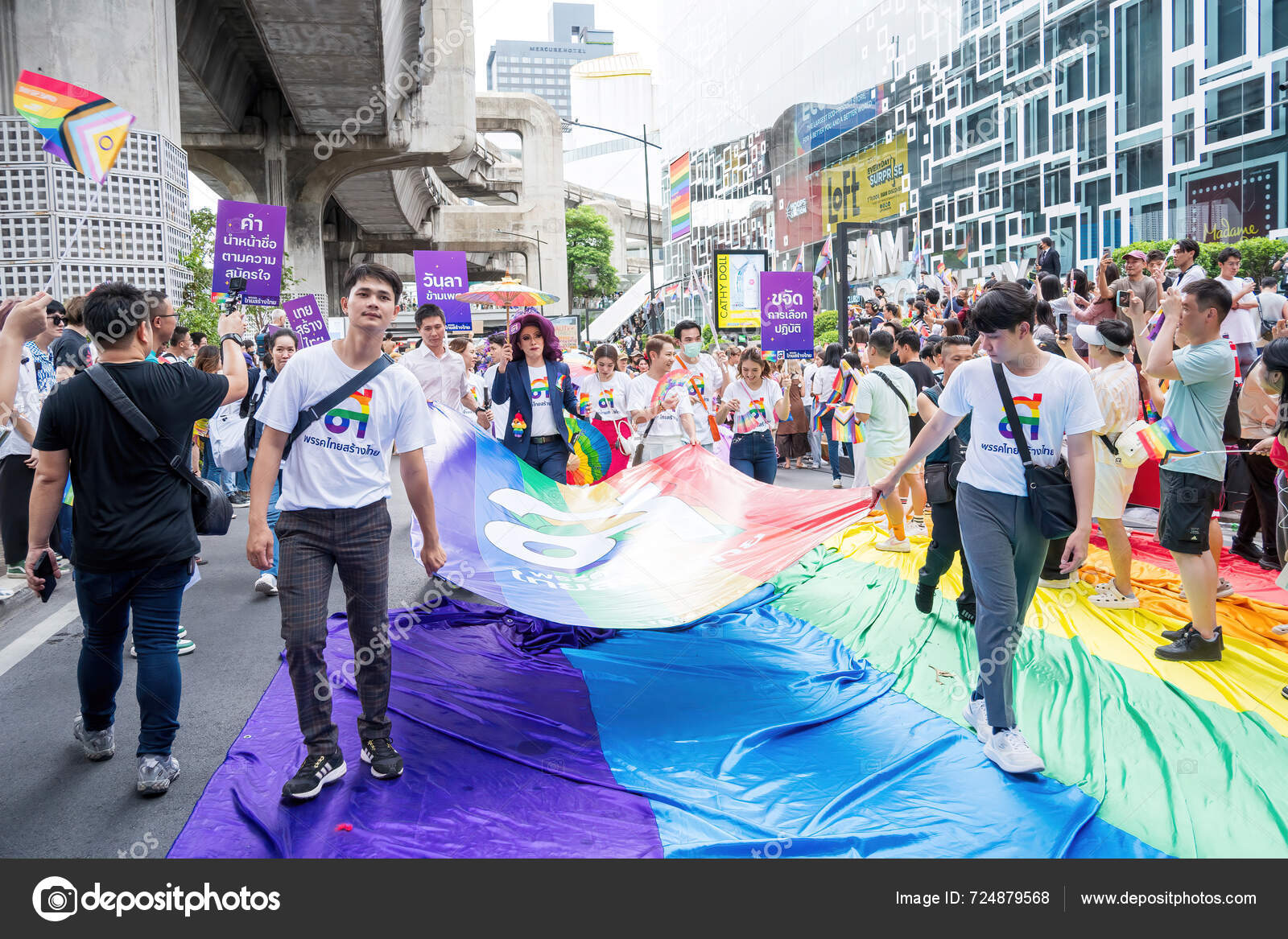 Bangkok Thaïlande Juin 2024 Bangkok Pride Festival 2024 L'action Courte