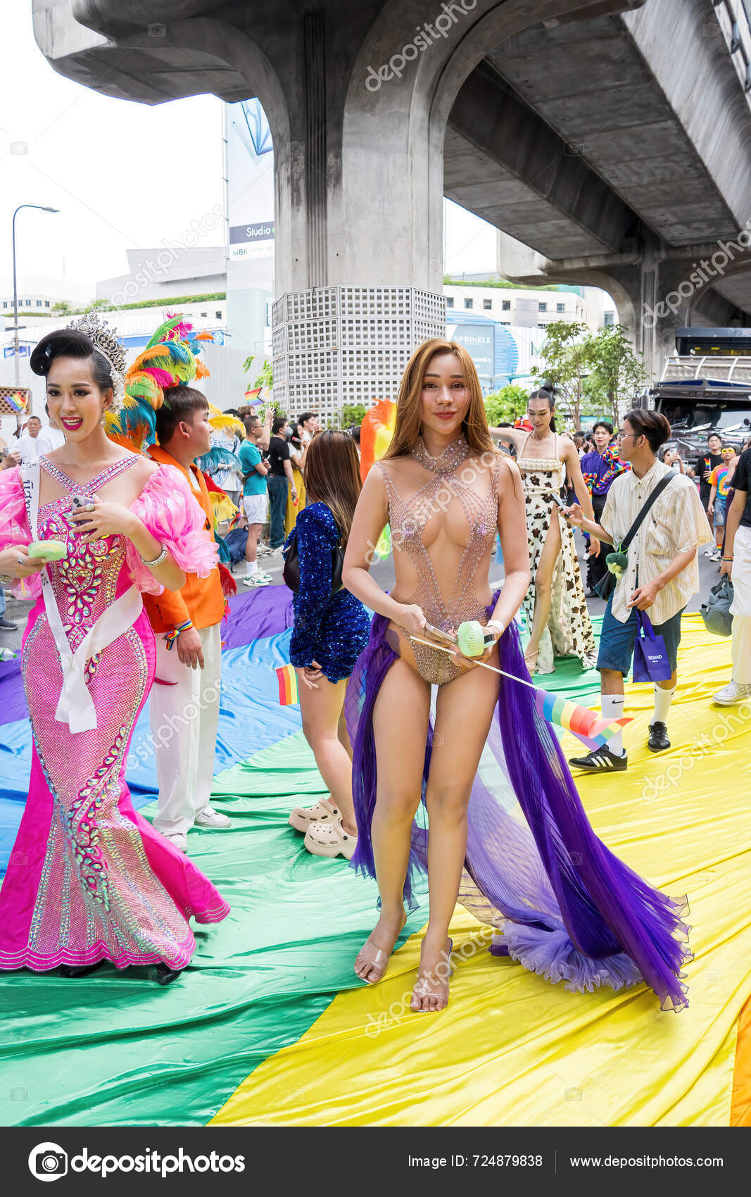 Bangkok Tailandia Jun 2024 Bangkok Pride Festival 2024 Acción Corta