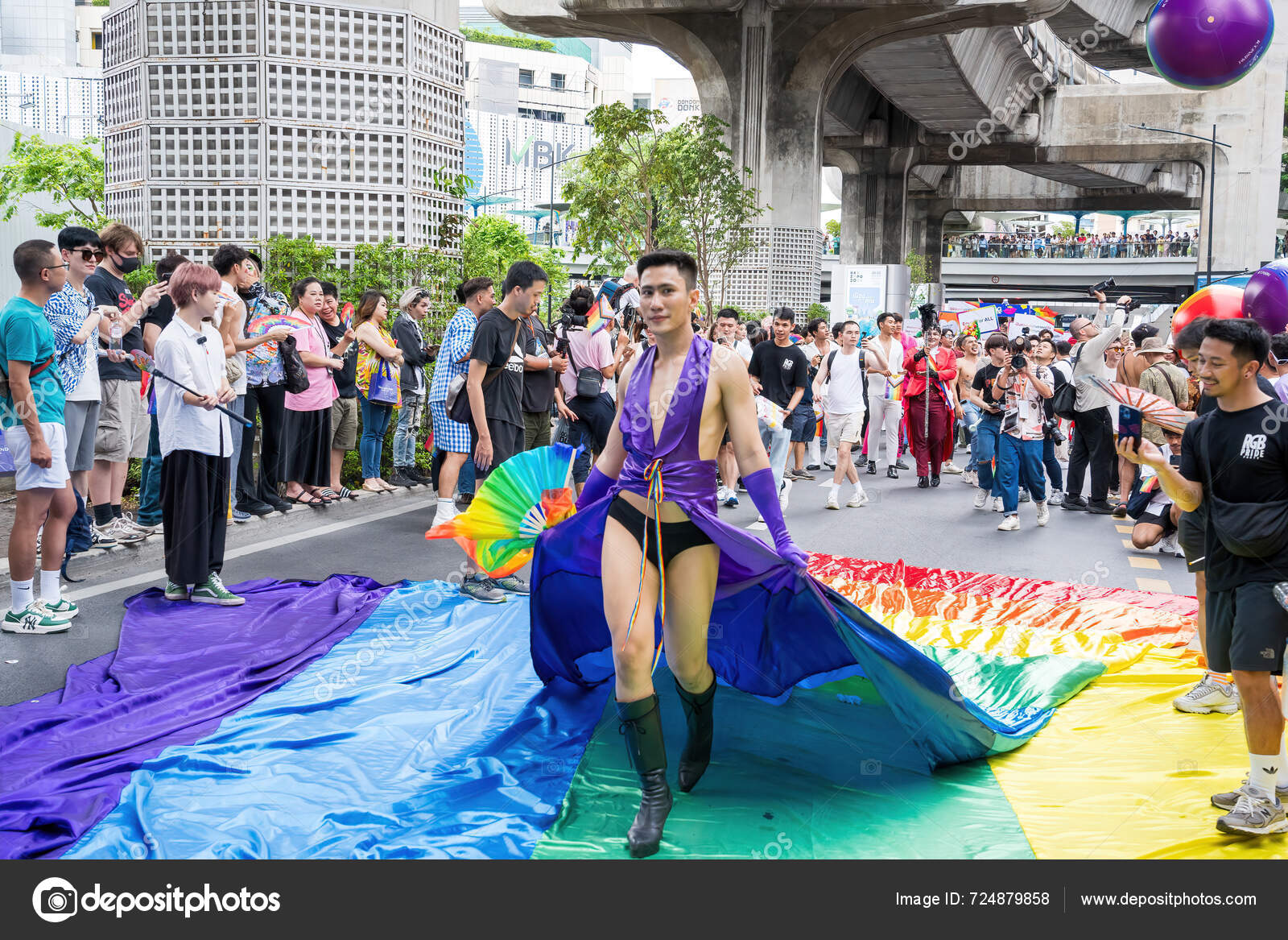 Bangkok Thailand Jun 2024 Bangkok Pride Festival 2024 Short Action