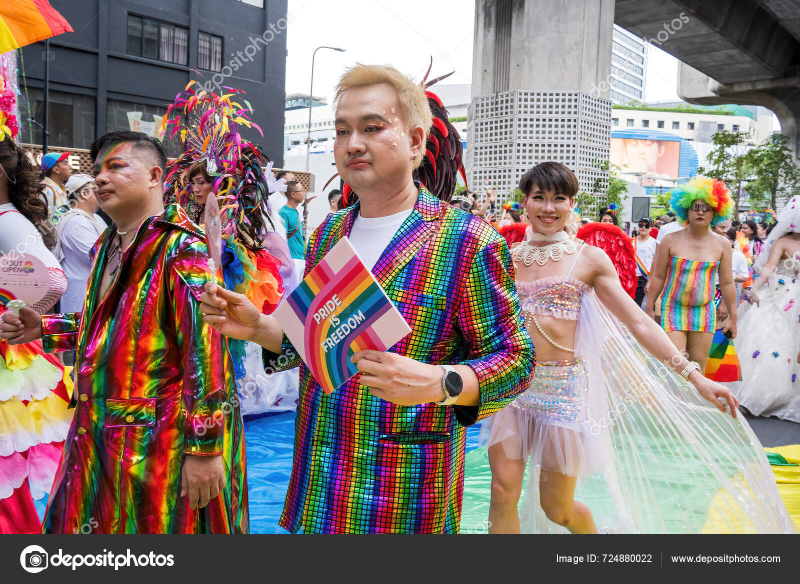 Bangkok Thailand Jun 2024 Bangkok Pride Festival 2024 Short Action