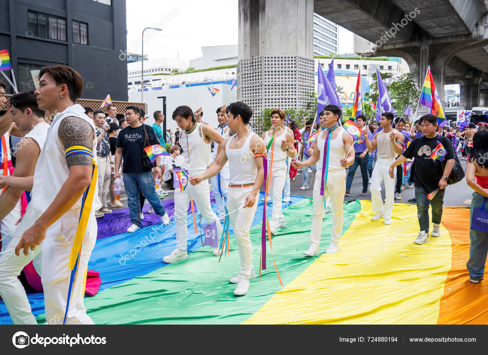 Bangkok Tailandia Jun 2024 Bangkok Pride Festival 2024 Acción Corta