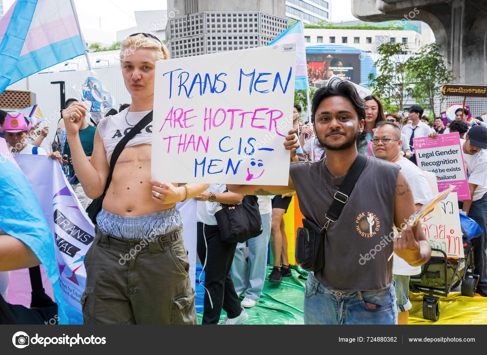 Bangkok Thailand Jun 2024 Bangkok Pride Festival 2024 Short Action