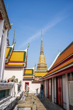 Wat Phra Chettuphon Wimon Mangkhalaram Ratchaworamahawihan 'ın Bangkok, Tayland' daki bir simgesi. Her dinde herkesin ziyaret edebileceği bir yer..