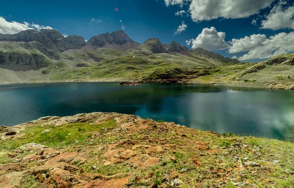 Ibon Urdiceto Lago Alta Montaña Valle Bielsa Corazón Los Pirineos —  Fotos de Stock
