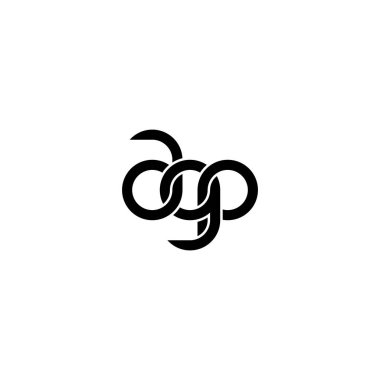 Harfler AGP Monogram logo tasarımı