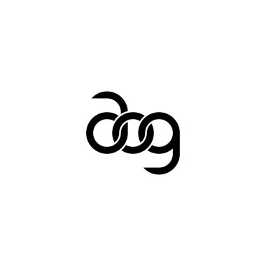 Harfler AOG Monogram logo tasarımı