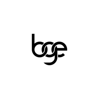 Harfler BGE Monogram logo tasarımı