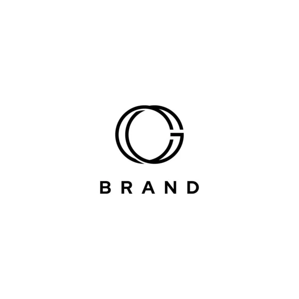 Letras Elegantes Luxuosas Monogram Logo Design Vector — Vetor de Stock