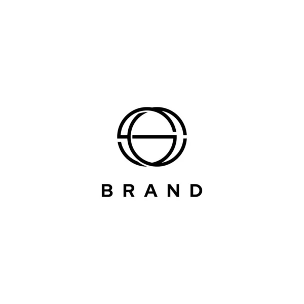 Letras Elegantes Luxuosas Monogram Logo Design Vector —  Vetores de Stock