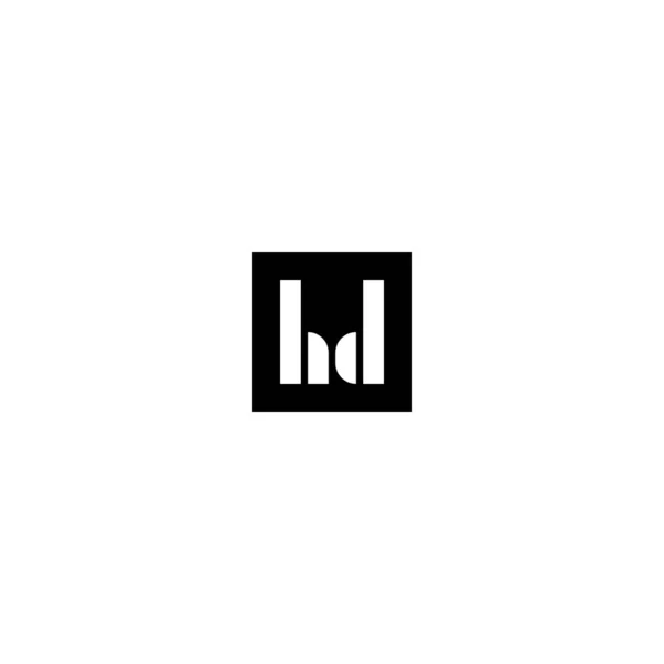 Zarif Harfler Monogram Logo Tasarım Vektörü — Stok Vektör