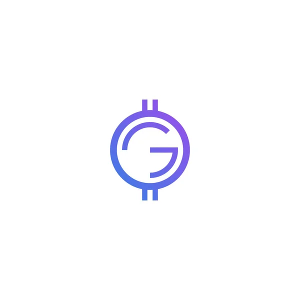 Bokstav Token Logo Design — Stock vektor