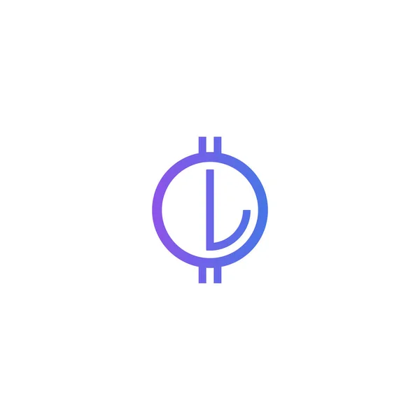 Bokstaven Logodesign – stockvektor