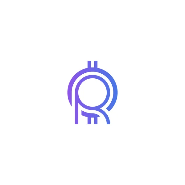 Letter Token Logo Design — Stock Vector