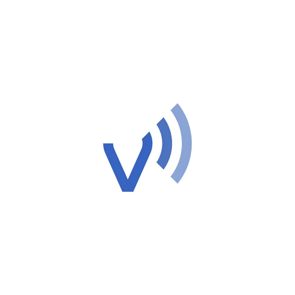 信件V Wifi Wave标志 — 图库矢量图片