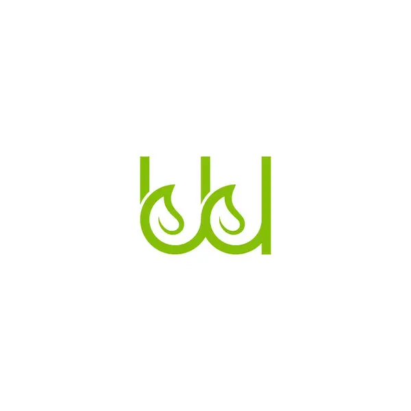 Літера Leaf Дизайн Логотипу Нижній Регістр — стоковий вектор