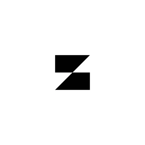 Lettre Logo Monogramme Minimal Simple Moderne — Image vectorielle