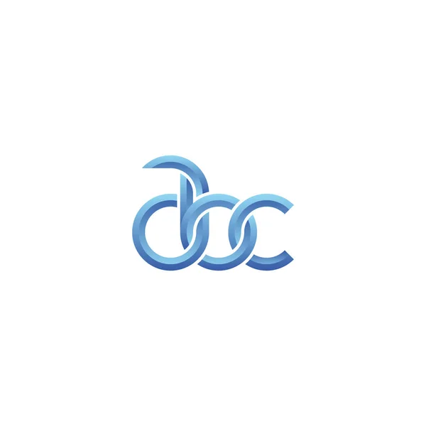 Letters Abc Monogram Logo Design — Stock Vector
