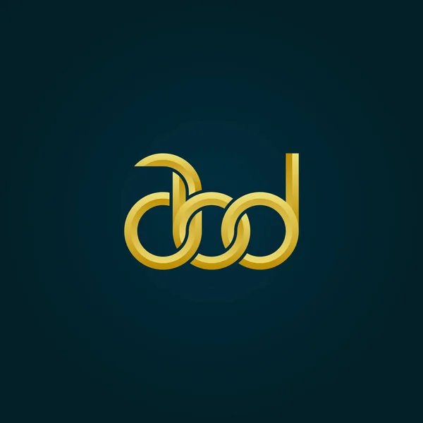 Abd Monogram Logo Tasarımı — Stok Vektör