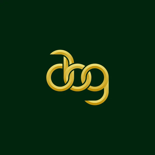 Abg Harfleri Monogram Logo Tasarımı — Stok Vektör