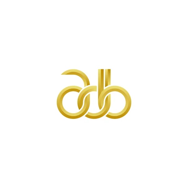 Επιστολές Σχεδίαση Λογότυπου Adb — Διανυσματικό Αρχείο