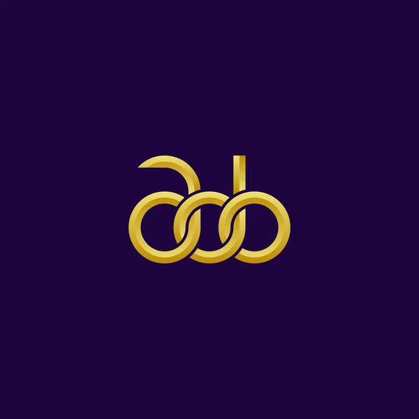 Litery Projekt Logo Ado Monogram — Wektor stockowy