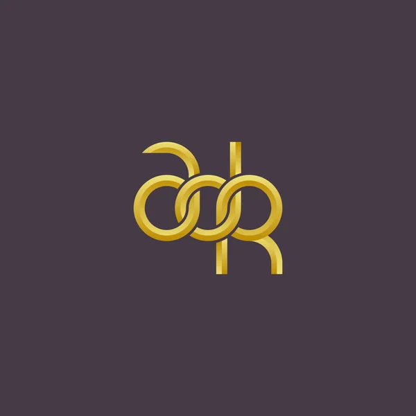 Adr Monogram Logo Tasarımı Harfleri — Stok Vektör