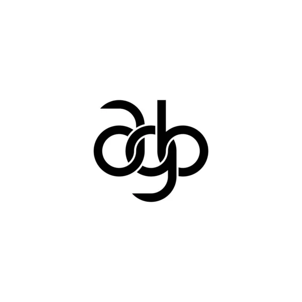 Дизайн Логотипа Agb Monogram — стоковый вектор