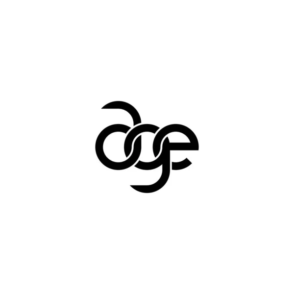 Дизайн Логотипа Age Monogram — стоковый вектор