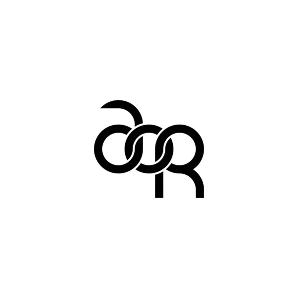 Літери Дизайн Логотипу Aor Monogram — стоковий вектор