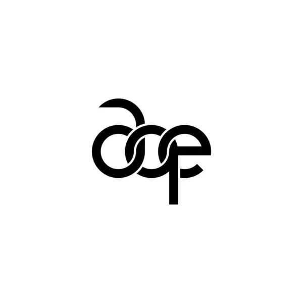 Буквы Дизайн Монограммы Aqe — стоковый вектор