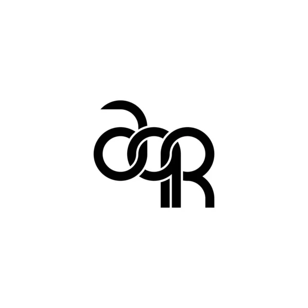 Buchstaben Aqr Monogramm Logo Design — Stockvektor