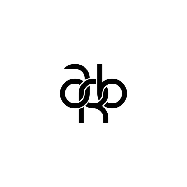 Літери Дизайн Логотипу Arb Monogram — стоковий вектор