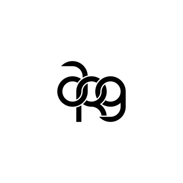 Літери Дизайн Логотипу Arg Monogram — стоковий вектор