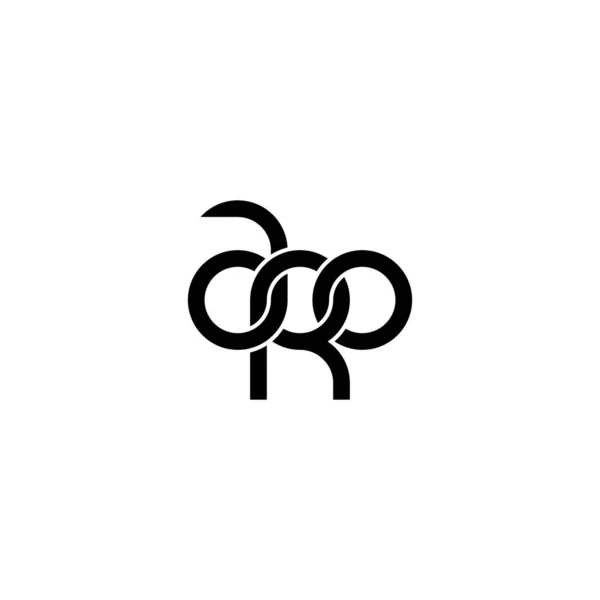 Bokstäver Aro Monogram Logo Design — Stock vektor