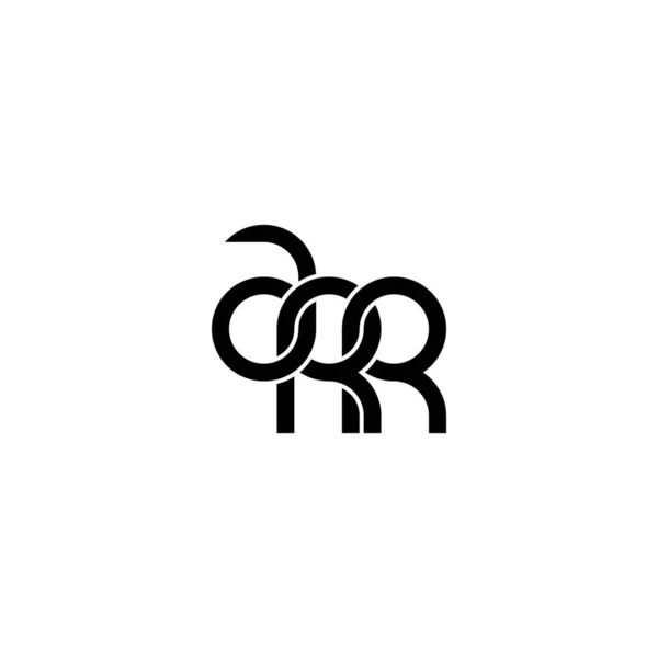 Літери Дизайн Логотипу Arr Monogram — стоковий вектор