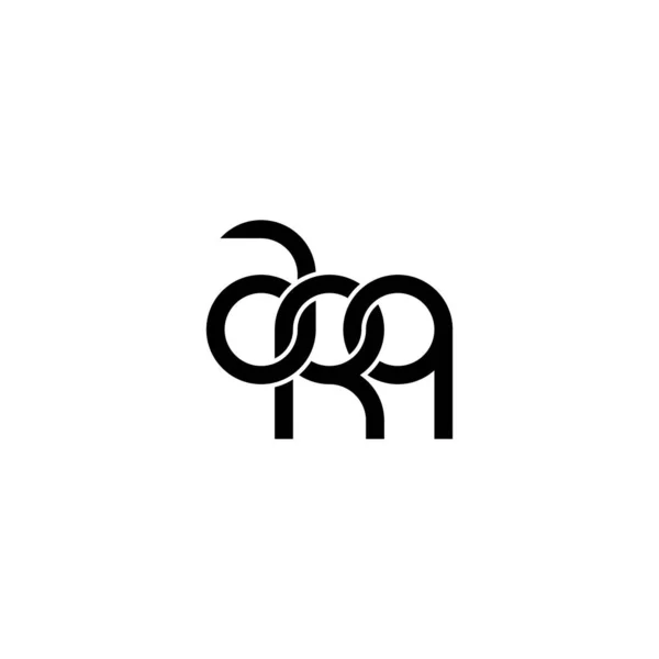 Літери Дизайн Логотипу Arq Monogram — стоковий вектор