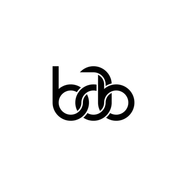 Дизайн Логотипа Bab Monogram — стоковый вектор