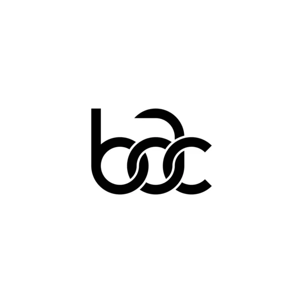 Дизайн Логотипа Bac Monogram — стоковый вектор