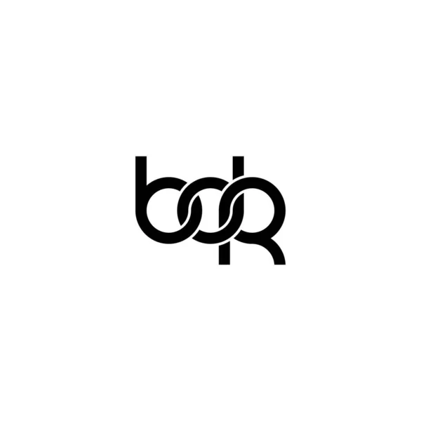 Lettres Bdr Monogram Logo Design — Image vectorielle