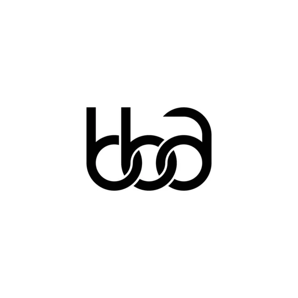 Písmena Bba Monogram Logo Design Royalty Free Stock Ilustrace