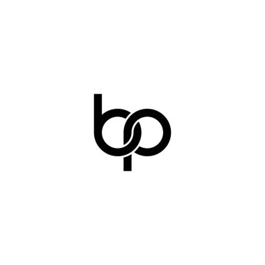 Harfler BP Monogram logo tasarımı