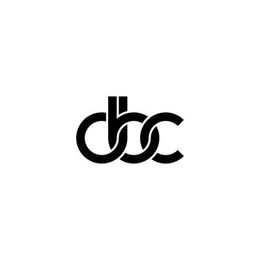 Harfler DBC Monogram logo tasarımı