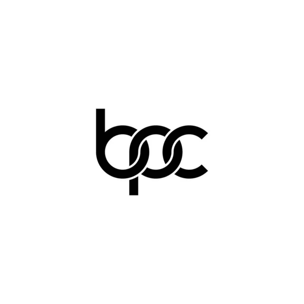 Дизайн Логотипа Бпц Монограмма — стоковый вектор
