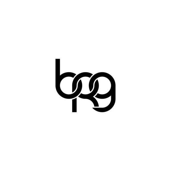 Buchstaben Brg Monogramm Logo Design — Stockvektor