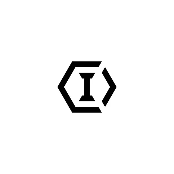 Letters Coi Cio Oci Oic Ioc Ico Hexagon Logo — стоковий вектор
