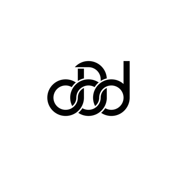 Bokstäver Dad Monogram Logo Design — Stock vektor